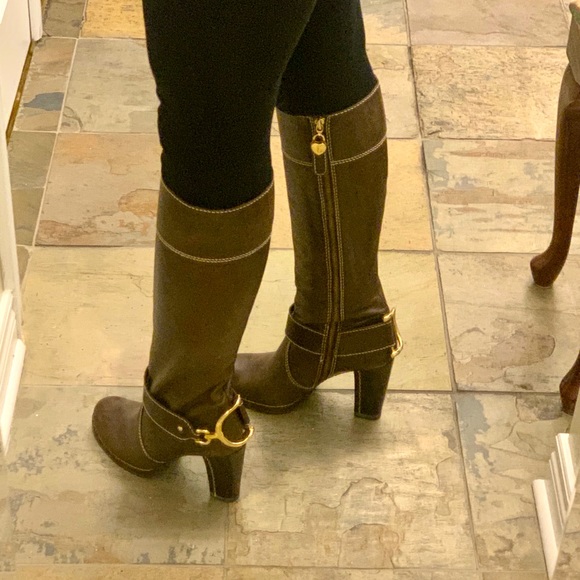 Juicy couture tall leather boots - Picture 1 of 16